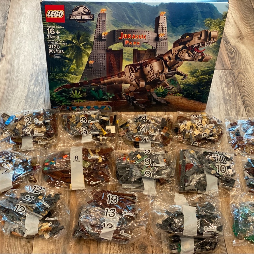 Lego Jurassic Park T Rex Rampage set